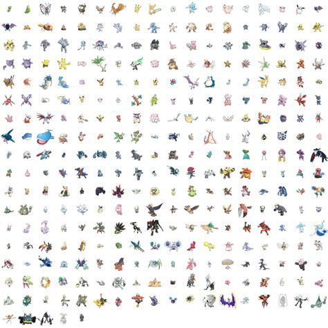 pokemon sun and moon complete pokedex.